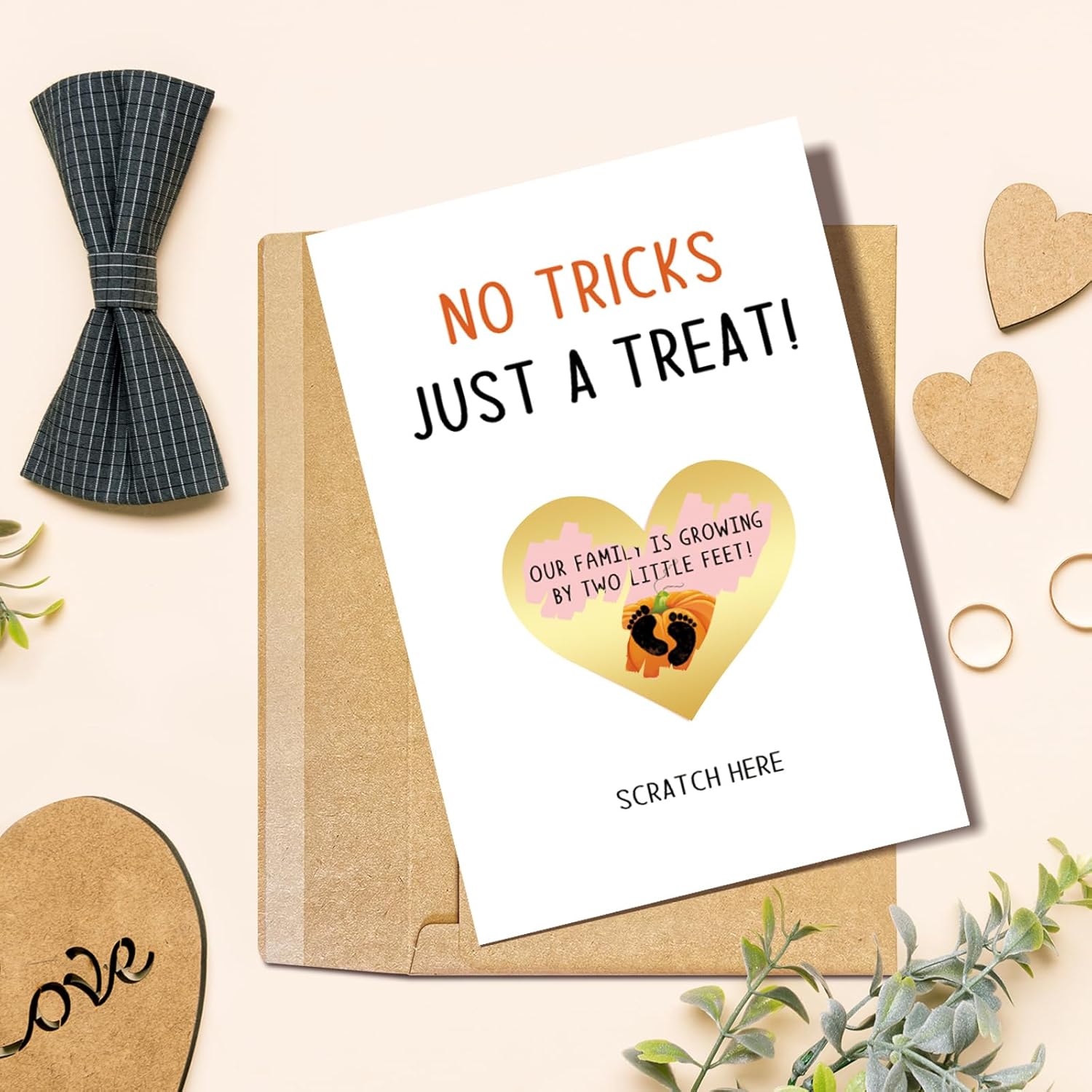 Funny Pregnancy Announcement Scratch Off Card, Pregnancy Reveal Card, New Baby Reveal Card For Grandparents To Be, Baby Announcement Gifts For Family Friends