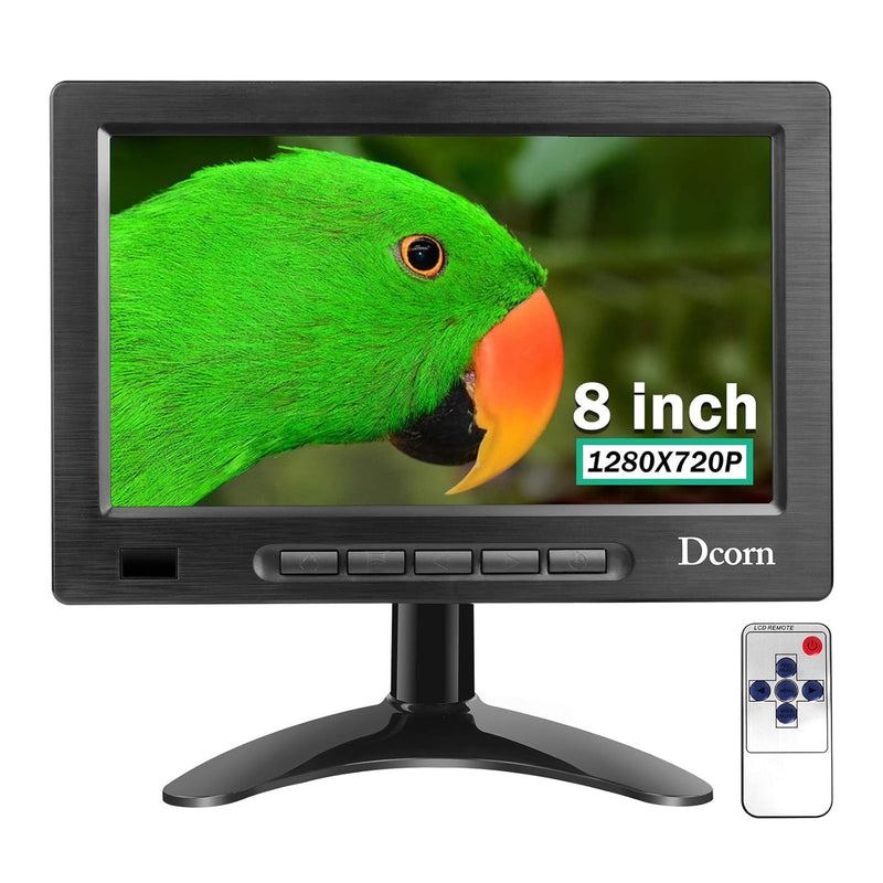 8 Inch Mini Monitor,Small Hdmi Monitor 1280X720 16:9 Ips Metal Housing Compute