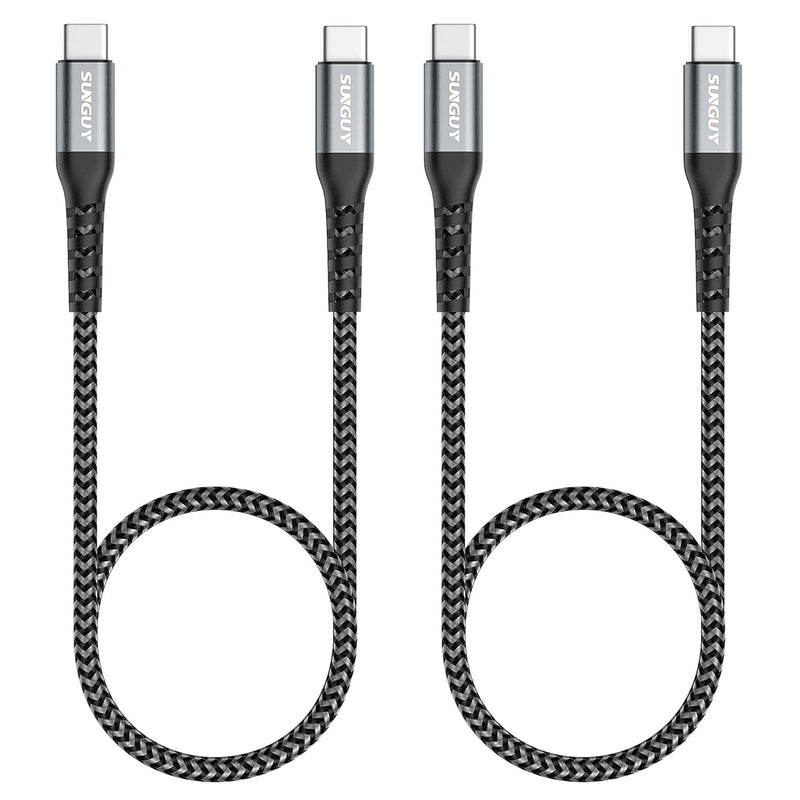 Usb C To Usb-C Cable, [2Pack, 2Ft] 60W Pd Usb 2.0 Fast Charging Cord Compatibl