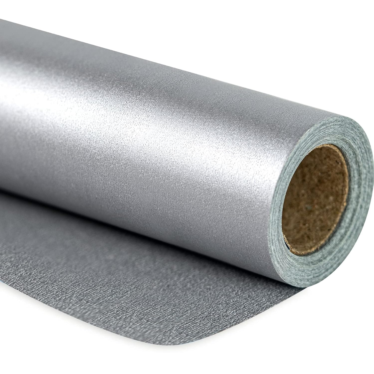 Silver Matte Wrapping Paper - Solid Color Pearly - Luster Paper Perfect For Wedding, Birthday, Christmas, Baby Shower -17 Inches X 32.8 Feet