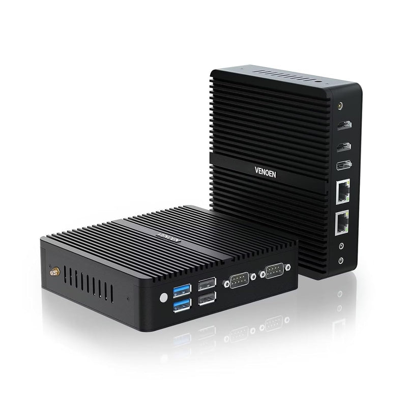 Mini Pc Fanless Mini Desktop With 12Th Gen N100 Cpu, Small Pc Support 4K Tripl