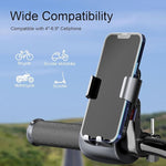 Bike Phone Holder, 360° Rotatable, One-Hand Use, Fits 4"-6.9" Phones