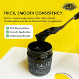 Acrylic Paint For Gel Plate Printing Perfect Transfer Acrylic Paint Gel Printing Supplies, Lamp Black, Opaque 280Ml, 9.5-Oz