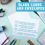 100 Sets Blank Watercolor Cards And Envelopes 4 X 6 Inch Christmas Cardstock Watercolor Postcard For Kid Art Painting Invitation Thank You Note
