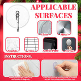 200 Pcs Suction Cup Hooks 1.18 Inch Window Small Suction Cups With Hooks Waterproof Removable Clear Mini Suckers Hanger For Glass Bathroom Wall Door Christmas Wreath Lights Stockings