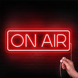 ON AIR Neon Sign LED USB Streaming Light for Gaming Studio Recording Room Decor