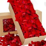 1000+Pcs Real Red Rose Petals, 8.5Oz Dried Flower Confetti Petals For Wedding Flower Girl To Throw At Wedding Party, Romantic Night Bridal Shower Valentine'S Day Decor