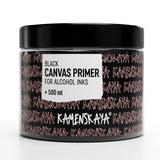 Black Acrylic Gesso Primer For Alcohol Ink Painting On Canvases,16.9 Fl Oz (500 Ml)
