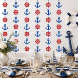 Cruise Ship Decoration, Nautical Birthday Decorations, Yacht Rock Party Decorations Navy Blue 4 Pack 240 Inch, Shiny Glitter Navy Boat Decorations for Party, Nautical Party Decorations