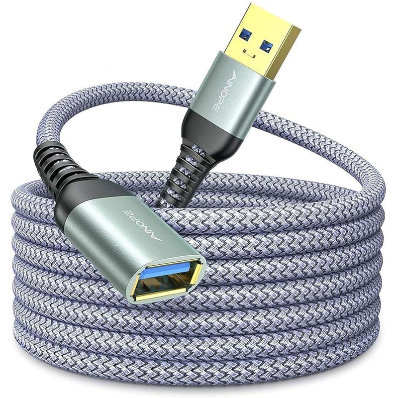 USB 3.0 Extension Cable, Male to Female 10FT, High-Speed for Webcam, Printer