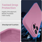 iPhone 16 Pro Silicone Case, Camera Protection, 2 Screen Protectors, 6.3"