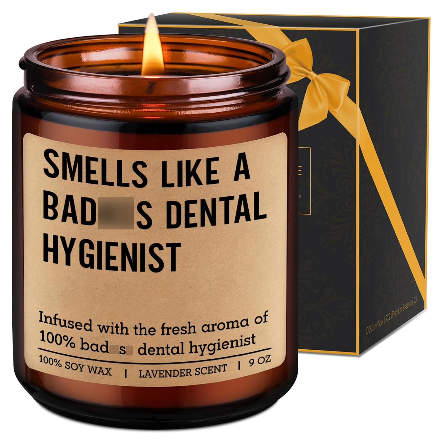 Scented Candle, Dental Hygienist Gifts - Rdh Graduation, Dental Hygiene Gifts For Women, Men - Funny Congrats, Appreciation Ideas For Hygienist, School Student, Coworkers - Rdh Retirement Decor