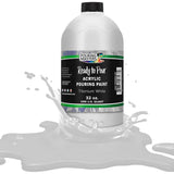 Pouring Masters Titanium White Ready To Pour Acrylic Pouring Paint - Premium 32-Ounce Pre-Mixed Fluid Acrylic Paint - Fluid Art Supplies For Canvas, Wood, Paper, Tile & Rocks