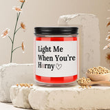 Naughty Gifts For Him/Her Funny Gifts For Boyfriend Husband Couples 7Oz Violet Scented Candle Anniversary Engagement Gifts (Candle-You Are H*Rny)