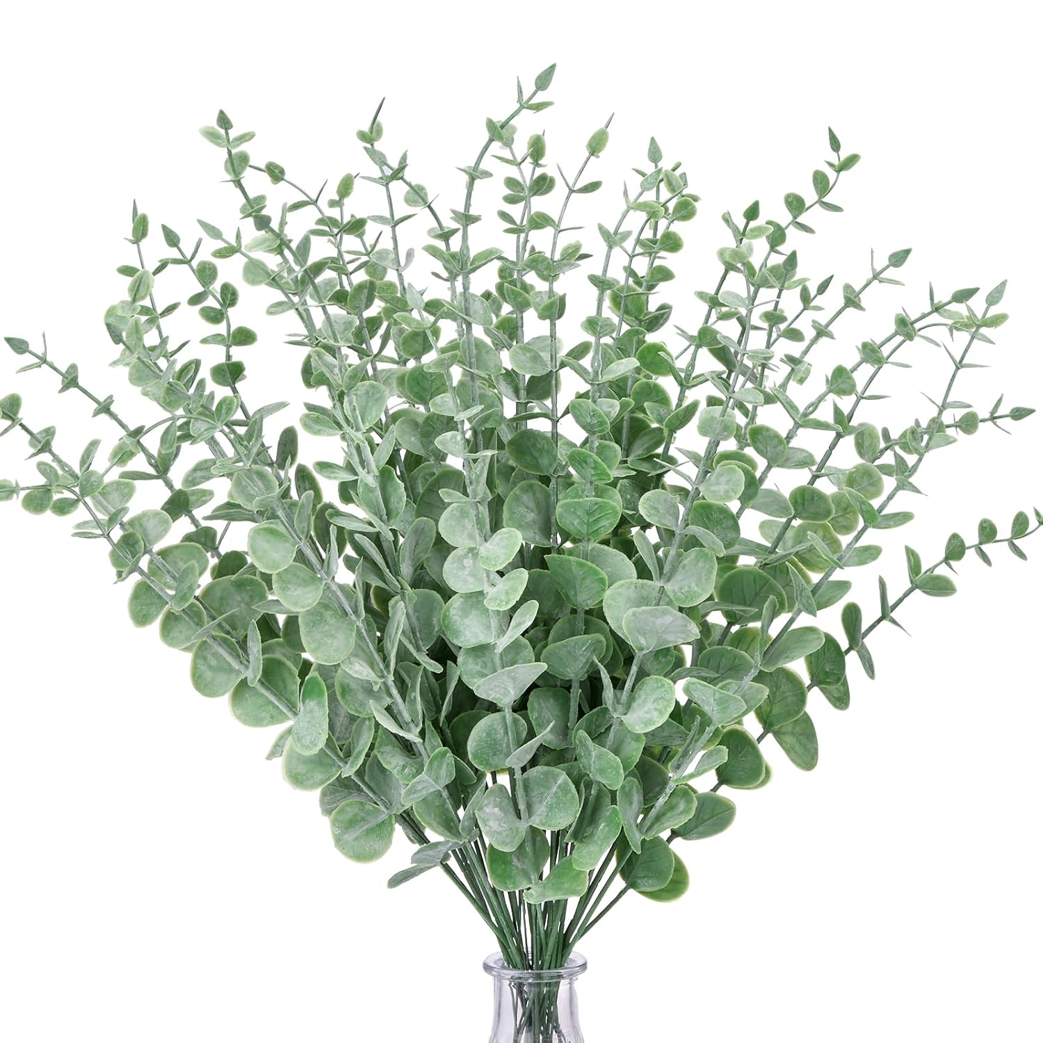 36Pcs Eucalyptus Stems Decor 14.1 Inch Artificial Eucalyptus Leaves Fake Greenery Branches For Wedding Centerpiece Flower Floral Arrangement Farmhouse Spring Home Decoration