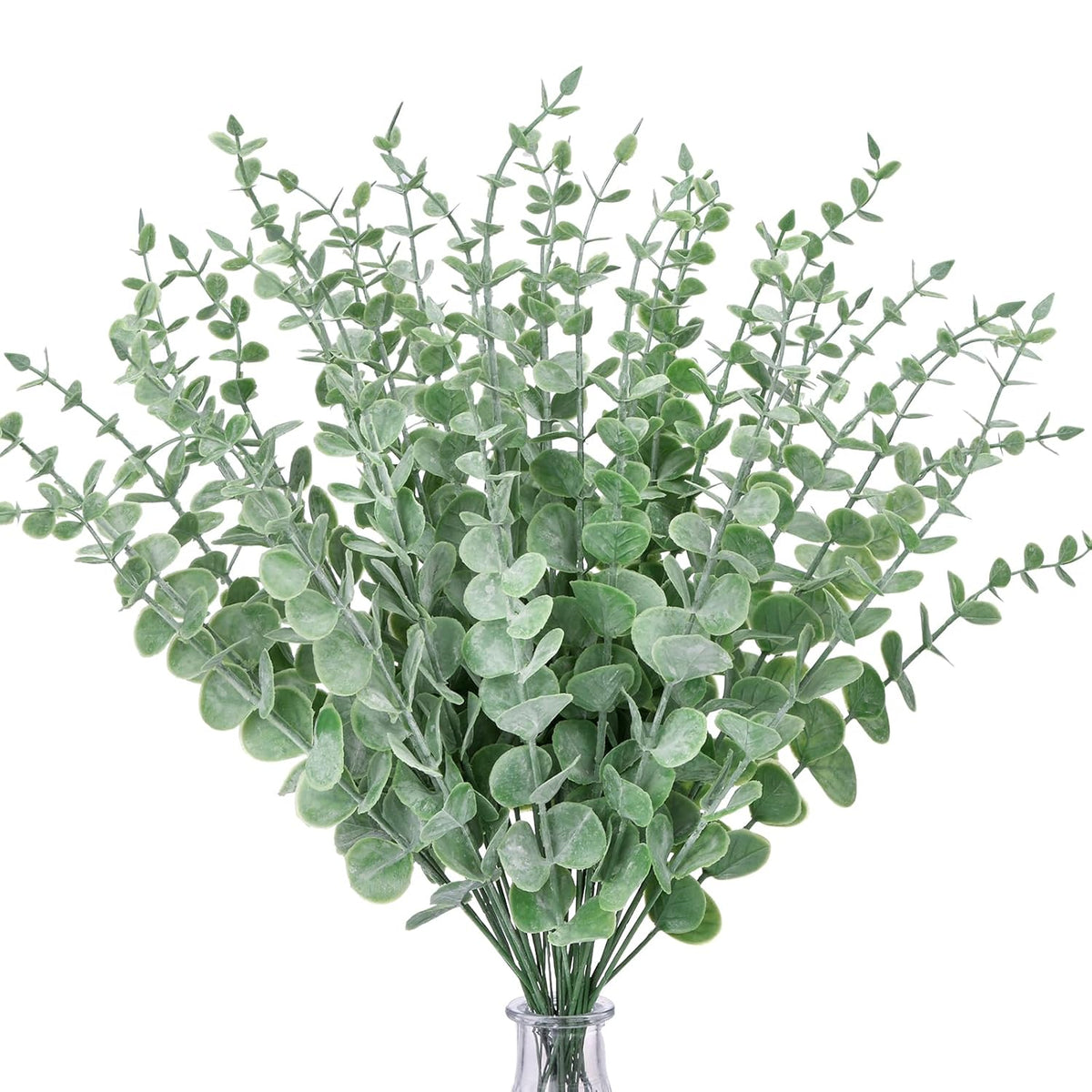 36Pcs Eucalyptus Stems Decor 14.1 Inch Artificial Eucalyptus Leaves Fake Greenery Branches For Wedding Centerpiece Flower Floral Arrangement Farmhouse Spring Home Decoration