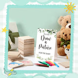 63 Pcs Baby Blocks For Baby Shower A Block Games Kit Sign Including 50 Diy Wooden Block 12 Acrylic Marker Baby Shower Game Prizes Gender Reveals Party Supplies