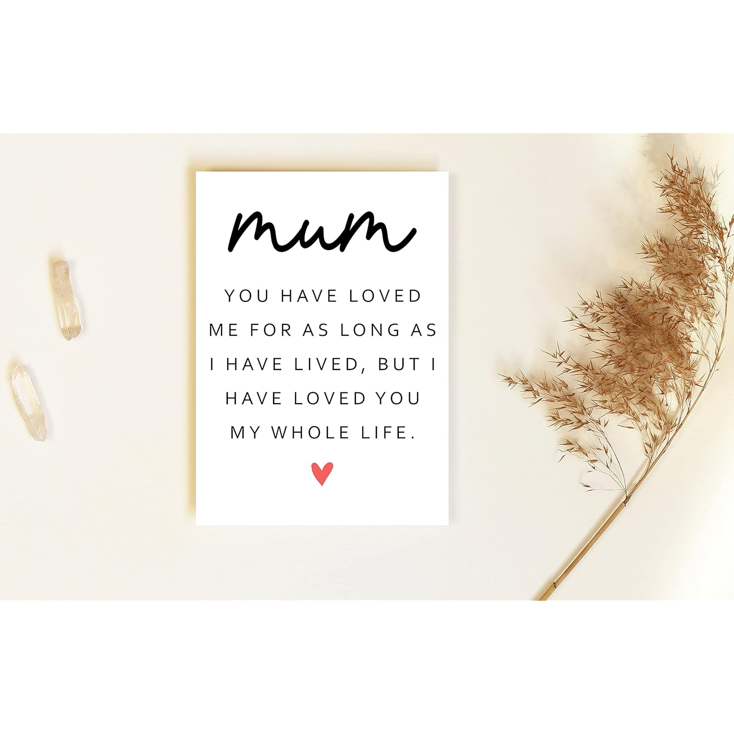 Happy Mothers Day Card For Mum - Poem Mothers Day Card - Card For Mum - Mothers Day Card - Greeting Card - I Love Mum Card - Happy Birthday Mom Card - Anniversary Card - Mum Card