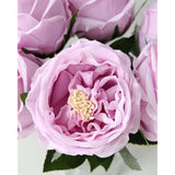 Fake Flowers In Vase Real Touch Faux Flowers In Vase Pink Roses Peonies Artificial Flowers Arrangements Table Centerpieces For Dining Room Home Decoration