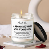 Book Candle, Creative, Cool Gifts For Writers, Authors, Author, Writer Gifts For Women, Men, Writing, Literary Presents For Aspiring Writers, Literature Lovers, Novelists, Journalists, Poets
