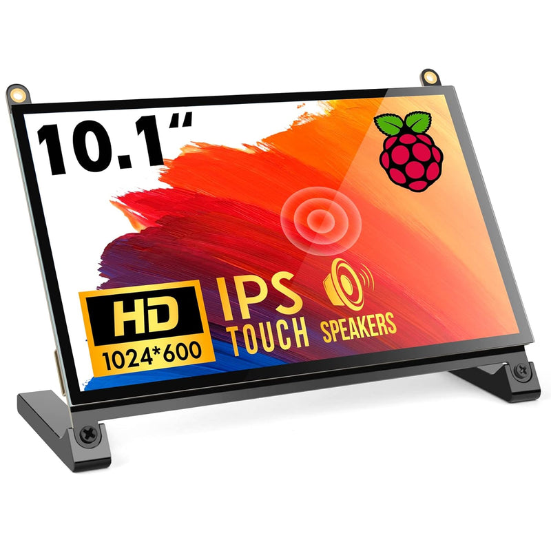 Raspberry Pi Screen, 10.1’’ Touchscreen Monitor, Ips Fhd 1024×600,Responsive A