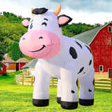6.5Ft Cow Inflatables Christmas Spring, Farm Ranch Blow Up Animals Cute Dairy Cattle, Decorations Outdoor Yard Built-In