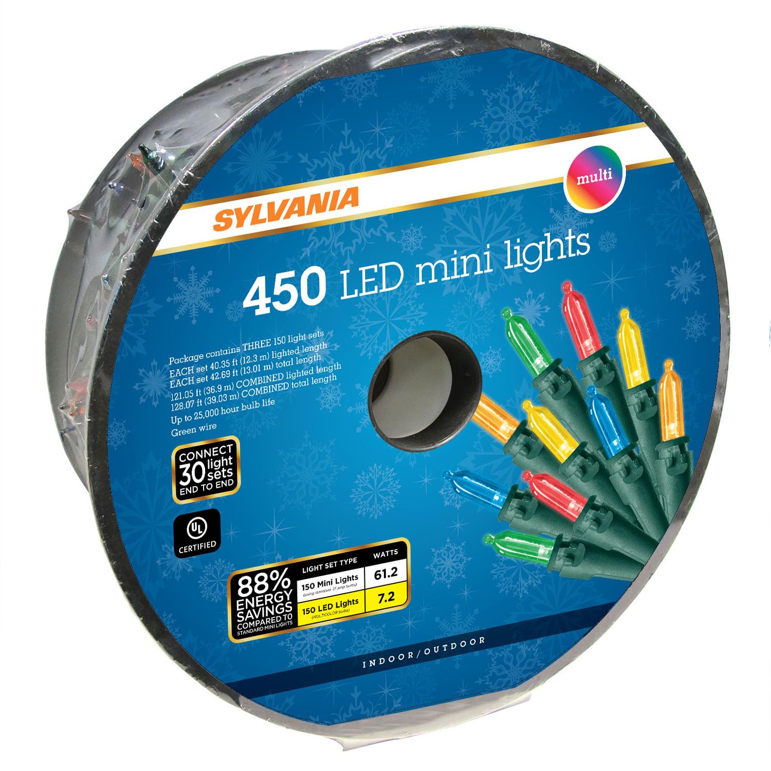 Led Mini Multicolored 450 Ct Christmas Lights