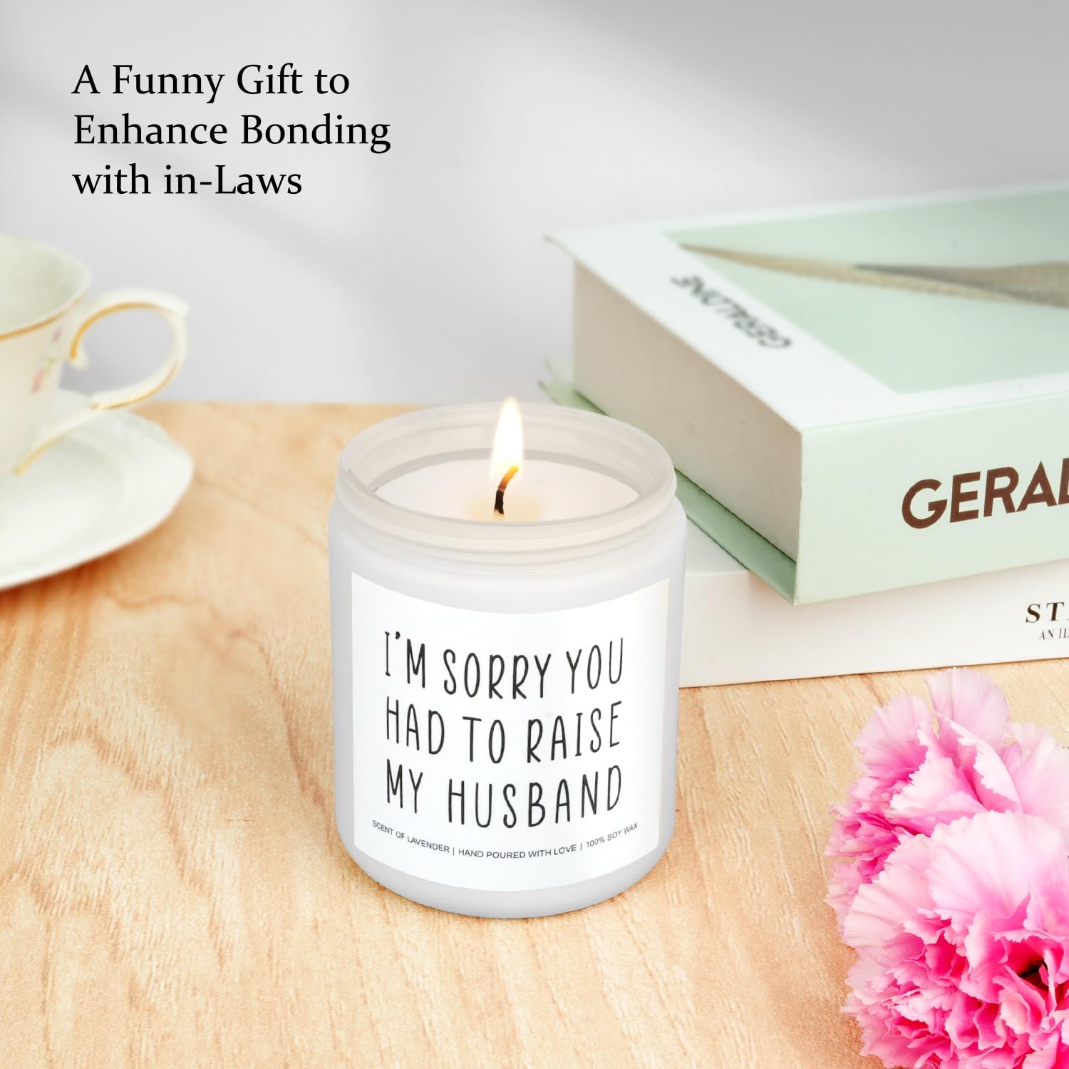 Gifts For Mother In Law, Funny Mom Dad Candles, Mother'S Day Father'S Day Gift For Parents In-Laws, 9Oz Lavender Soy Scented Candles For Women, Unique Christmas Birthday Gifts Valentines Day
