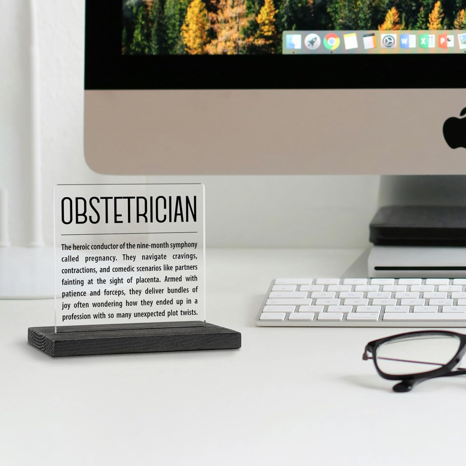 Obstetrician Definition, Obstetrician Gifts For Women, Men, Obstetrician Office Desk Decor, Obstetrician Dr Appreciation Thank You Gifts Decorative Signs Plaques Wab4