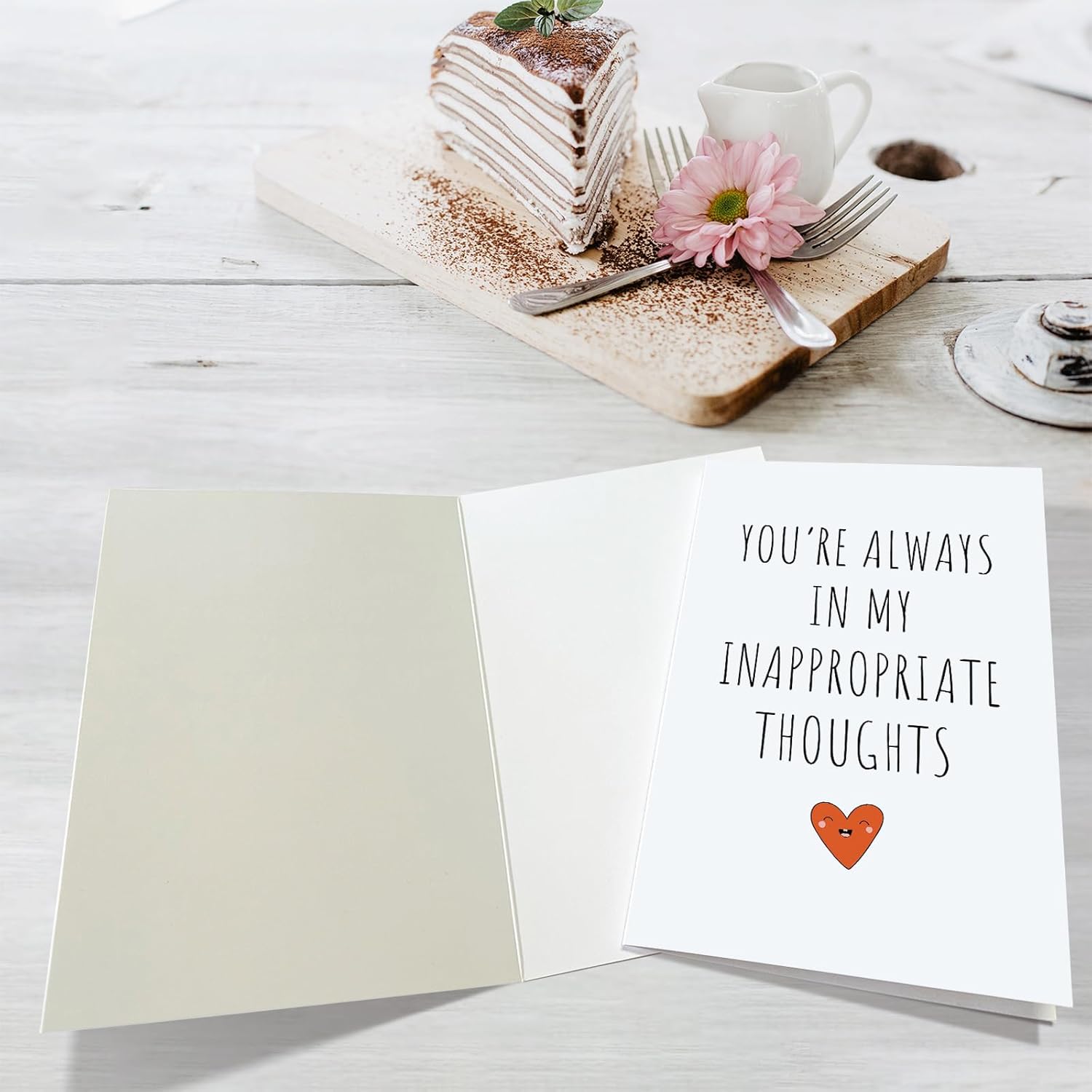 Funny Birthday Card For Boyfriend Girlfriend, Naughty Valentines Day Card For Him Her, You'Re Always In My Inappropriate Thoughts