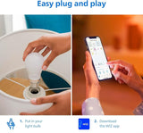 Philips Matter Smart LED Light Bulb A19 60W Equivalent RGB Color 4 Pack