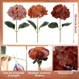9 Pcs Vintage Hydrangea Artificial Flowers Gifts 23.6" Faux Silk Hydrangeas Flower With Stem Fake Hydrangeas Bouquet Floral For Farmhouse Home Wedding Table Centerpiece