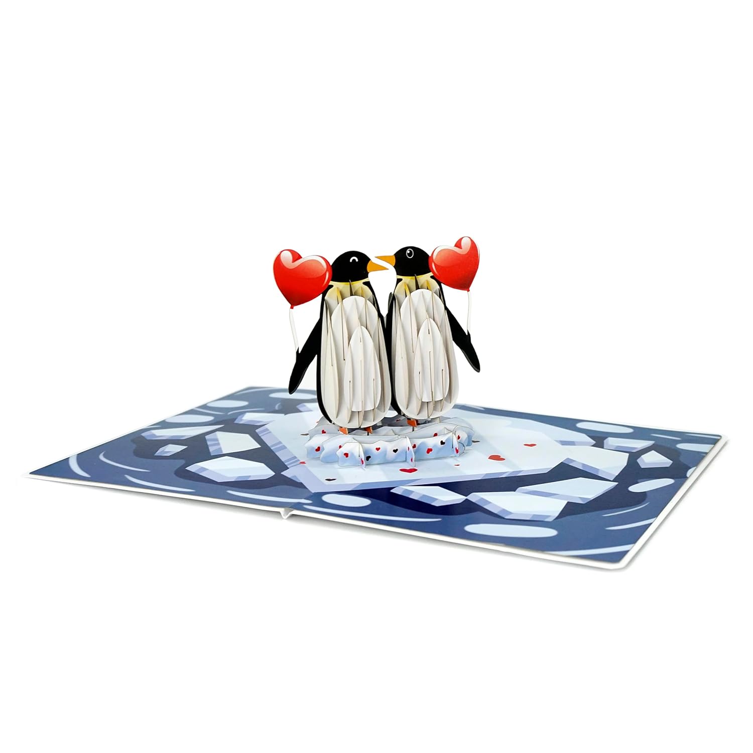 Cutpopup Penguincouple, Valentines Day Card Pop Up, Anniversary Card, 3D Popup Greeting Love Card (Penguin Couple)