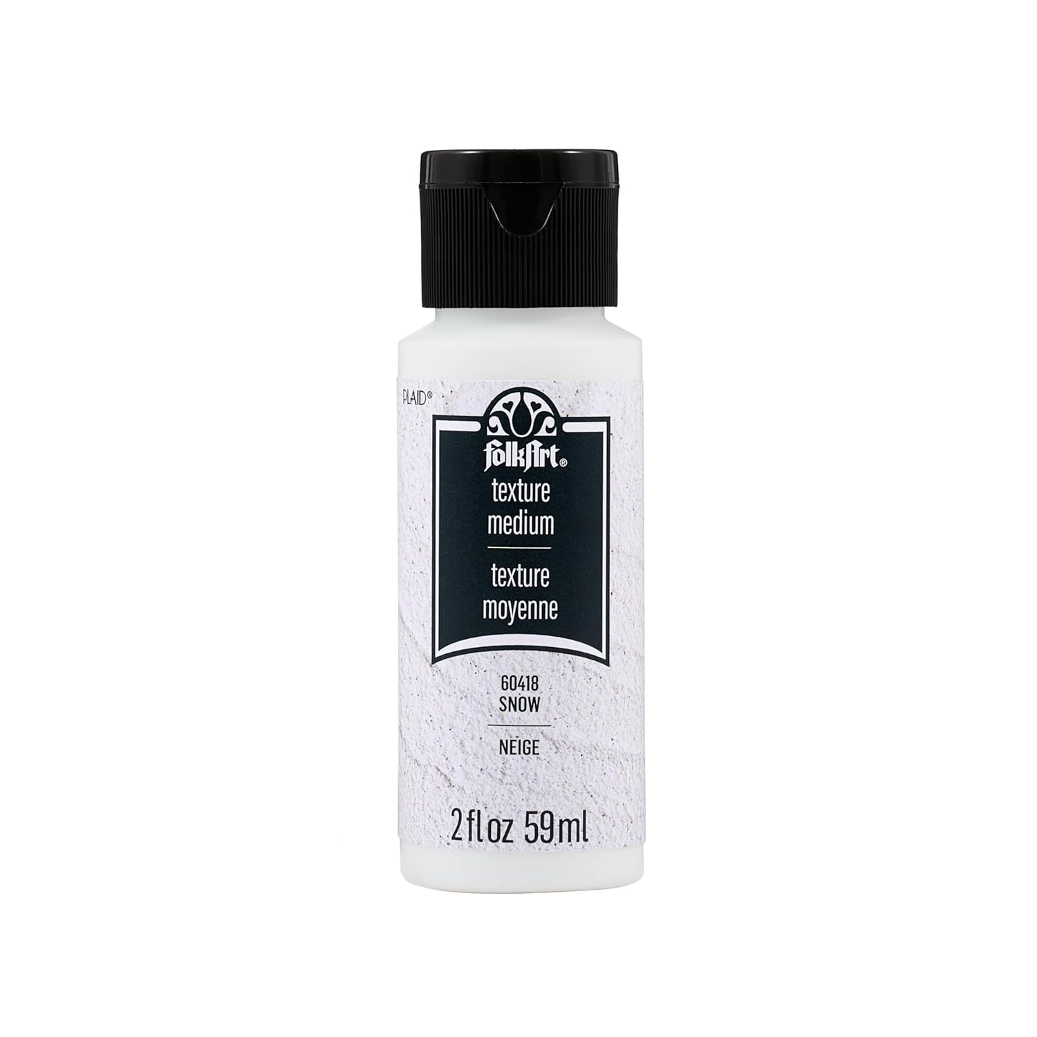 FolkArt Texture Medium, Snow, 2 oz
