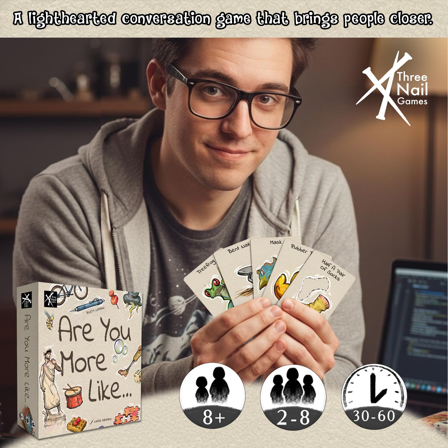 Are You More Like - Fun Board & Card Games For Adults & Families | Conversation & Get-To-Know-You Party Game For Couples, Friends, & Family Game Night | Party