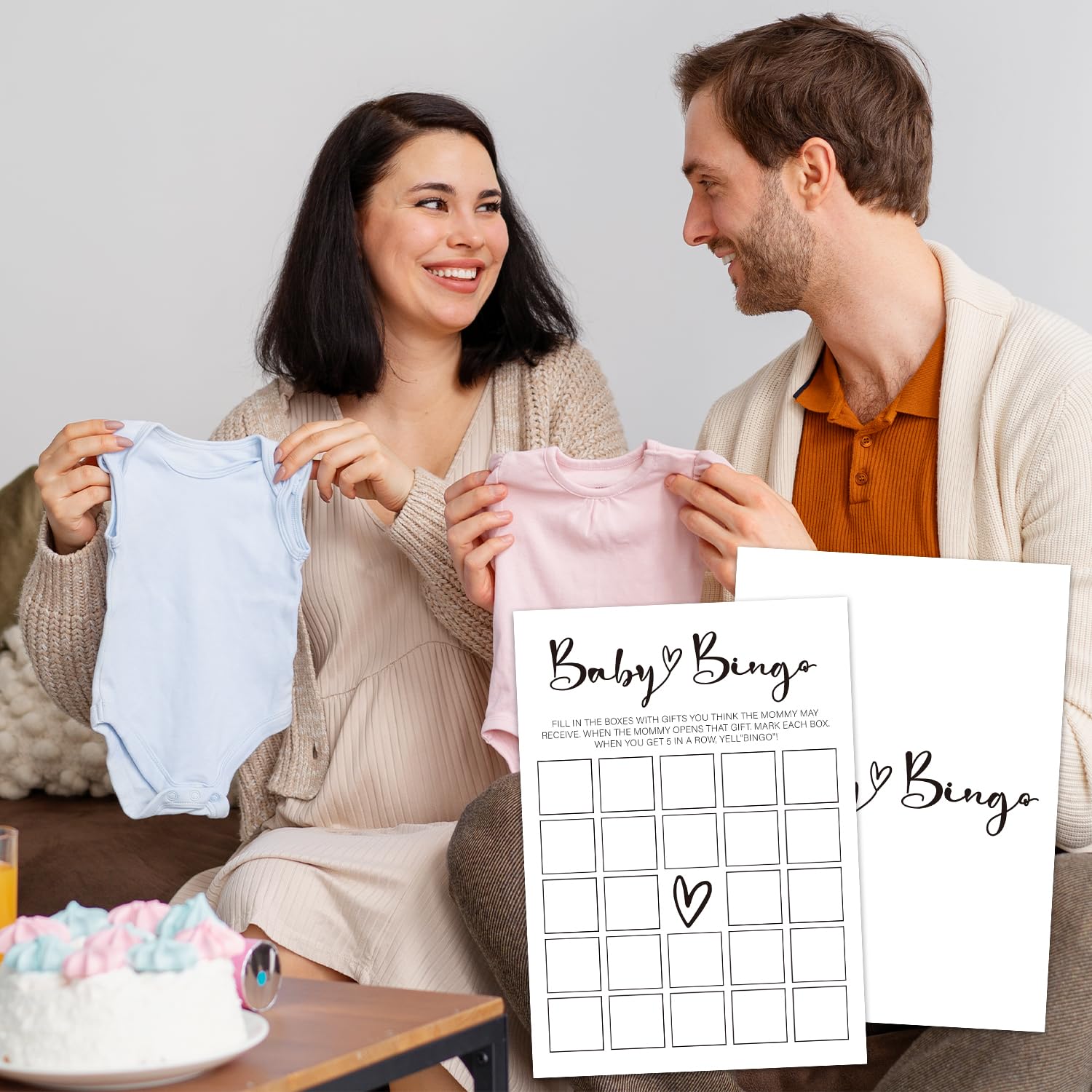 Baby Shower Bingo Games, 30Pcs Baby Shower Game Cards For Boy Girl, Gender Neutral Party Games Activities/Bb016