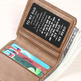 Dad Gifts From Daughter, Dads Birthday Gifts Ideas - Dads Birthday Card From Daughter, Stocking Stuffers For Dad Christmas Gift, I Love You Daddy Valentines, Fathers Day, Engraved Wallet Card