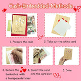 Handmade Wooden Valentine'S Cards, Love & Anniversary Greeting Cards With Cash Holder And Heart Keychain For Him Her Boyfriend Girlfriend, Valentines Gifts, Gifts For Boyfriend Girlfriend (Bear)
