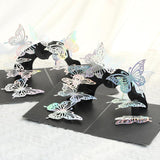 3D Pop-Up Butterfly Greeting Card (5.9x7.9 Inches) - Black Card with Cutout Colorful Butterflies, Envelope & Insert Card - Birthday, Sympathy, Thank You Gift for Her, Mom, Friend