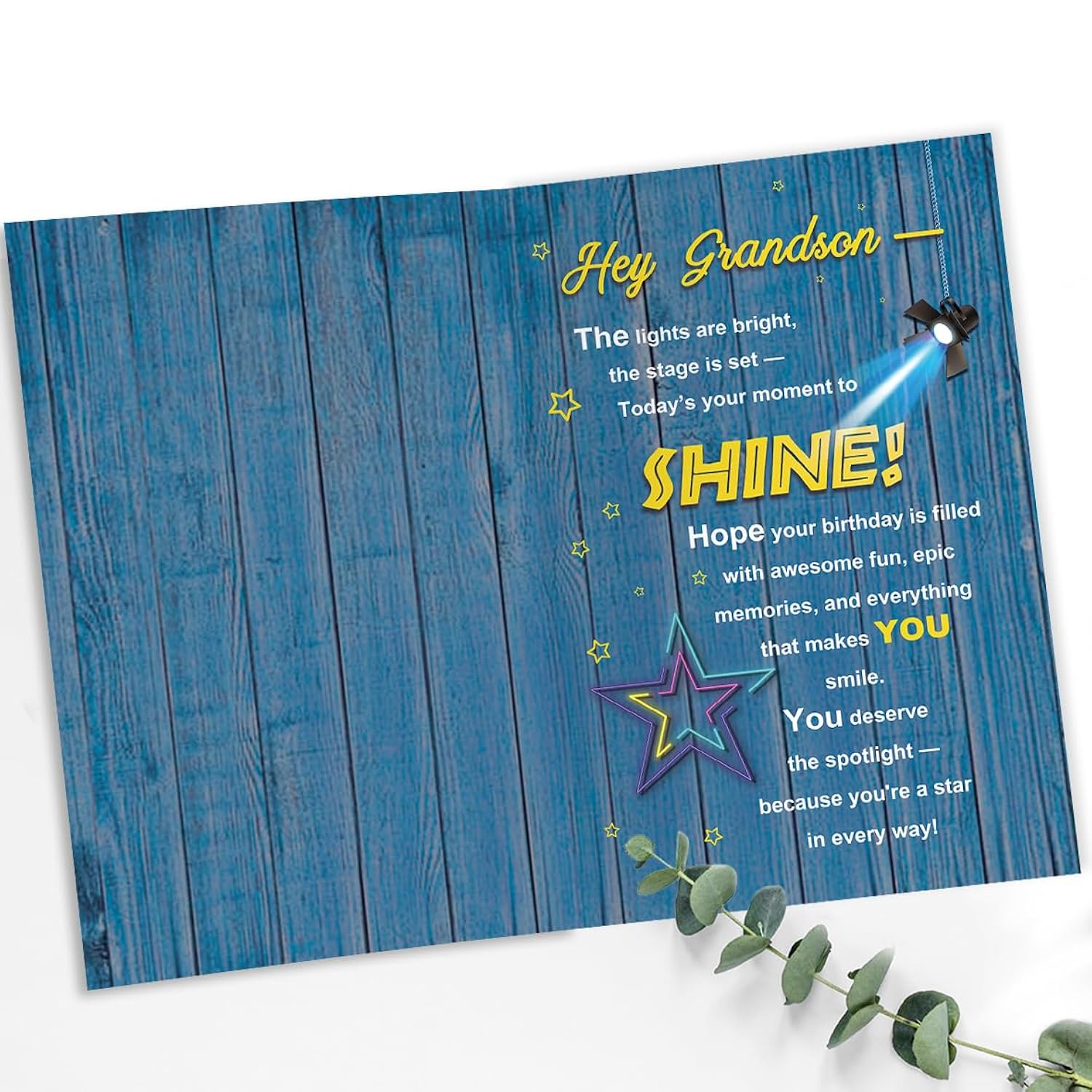 Grandson Birthday Card, Happy Birthday Card Gift For Grandson From Grandma Grandpa