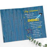 Grandson Birthday Card, Happy Birthday Card Gift For Grandson From Grandma Grandpa
