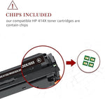 414X Toner, High Yield 4-Pack for Color LaserJet Pro M479/M454 Printers