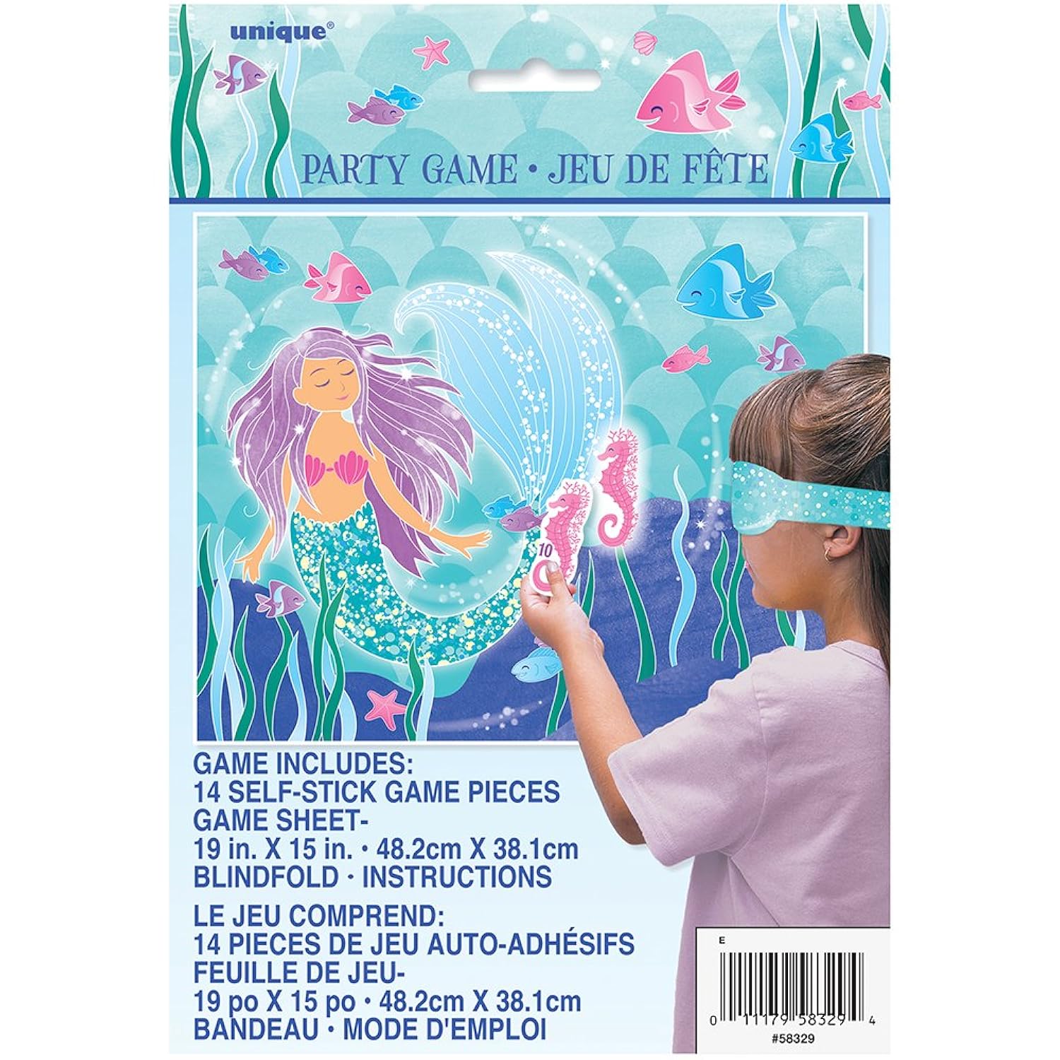 Vibrant Multicolor Mermaid Party Game Set for 14 Kids (1 Set) - Fun & Exciting Design - Perfect for Children's Parties