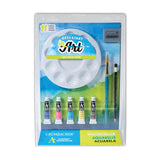 Grumbacher Academy Watercolor Get a Start in Art Set, Includes Watercolor Paper, Mixing Guide, Brush, Palette, Kneaded Eraser and More (AWSTARTSET)