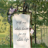 Artificial Wedding Arch,Faux Flower Swag Set Of 2 For Wedding Welcome Signs Floral Decorations And Wedding Reception Ceremony Signs