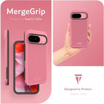 Pixel 9/9 Pro Case, Dual Layer, Drop Tested, Shockproof, Non-Slip, Smokey Pink