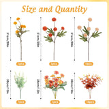 Fall Artificial Flowers – Faux Kiku, Lavender, Daisies, Autumn Silk Bouquet For Home, Thanksgiving, Wedding, Centerpieces & Fake Fall Flowers