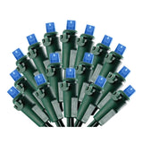 Blue Led Christmas Lights - Blue Christmas String Lights - 100 Count Wide Angle Mini Led Blue Christmas Tree Lights With