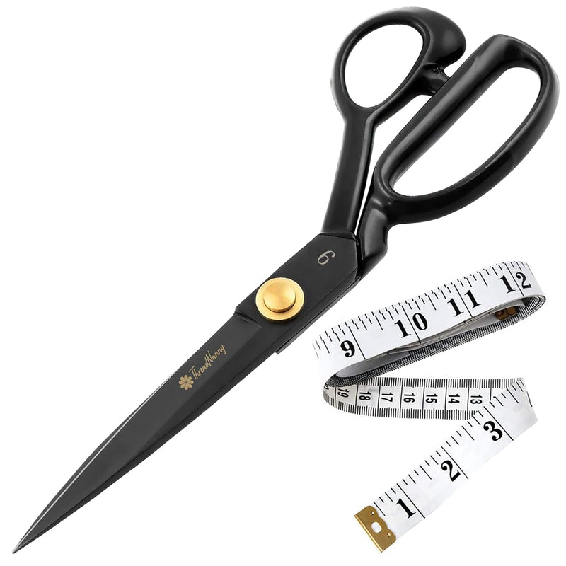 Fabric Scissors Professional (9-Inch), Premium Scissors For Fabric Cutting Wit