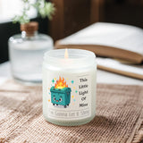 Dumpster On Fire Funny Lavender Scented Candle,This Little Light Of Mine I'M Gonna Let It Shine,Office Gifts For Women Men Friend Coworkers,Emotional Dumpster Desk Decor Accessories
